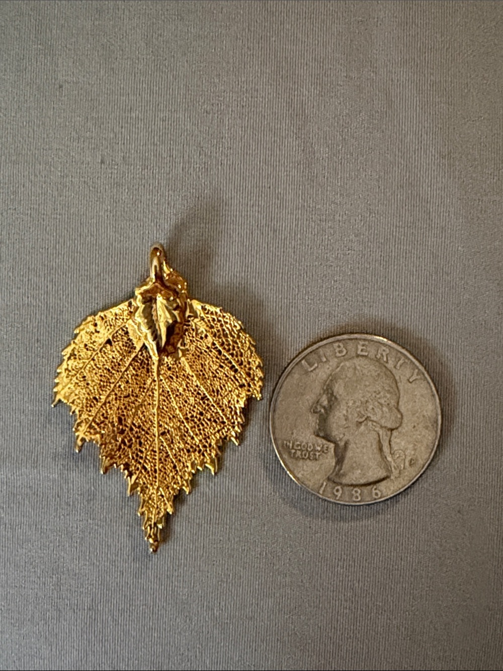 Gold Leaf Pendant Necklace - Elegant Women's Jewelry
